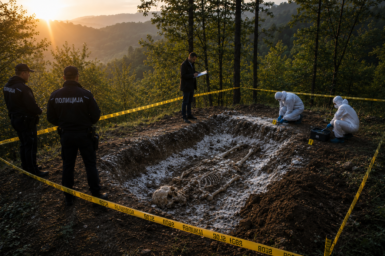 Fotografija mesta pronalaska tela